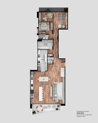 Apartamento com 4 dormitórios, foto 3