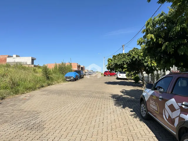 Vista da rua pavimentada em Lajeado, Brasil, com vegetação ao lado.