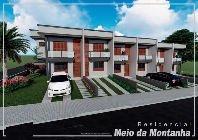 Fachada moderna de uma residência em Lajeado, Brasil.
