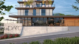 Fachada moderna de um edifício residencial em Lajeado.