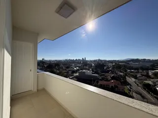 Vista panorâmica da cidade de Lajeado a partir de um terraço.