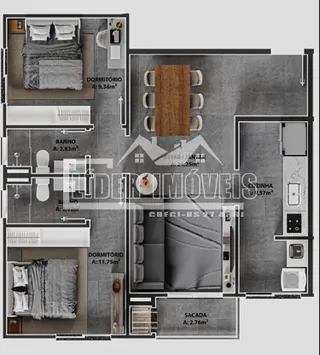 Apartamento com 2 dormitórios, foto 9