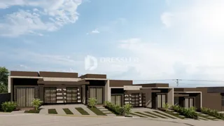 Fachada de uma residência moderna em Lajeado, Brasil.