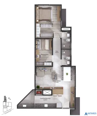 Apartamento com 2 dormitórios, foto 24