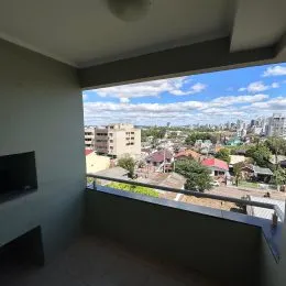 Vista da paisagem urbana de Lajeado vista de um balcão.