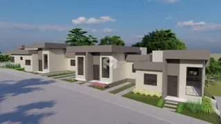 Fachada moderna de uma residência em Lajeado, Brasil.