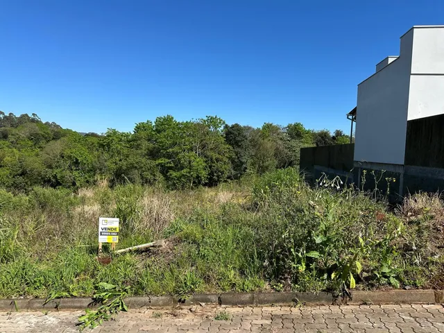 Fachada de uma residência com vegetação densa no primeiro plano.