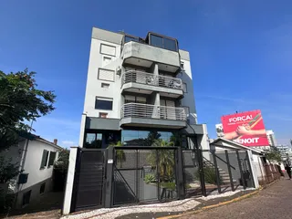 Fachada de um prédio residencial em Lajeado, Brasil.