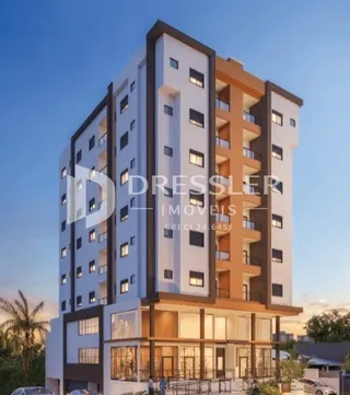 Fachada de um prédio residencial em Lajeado, Brasil.