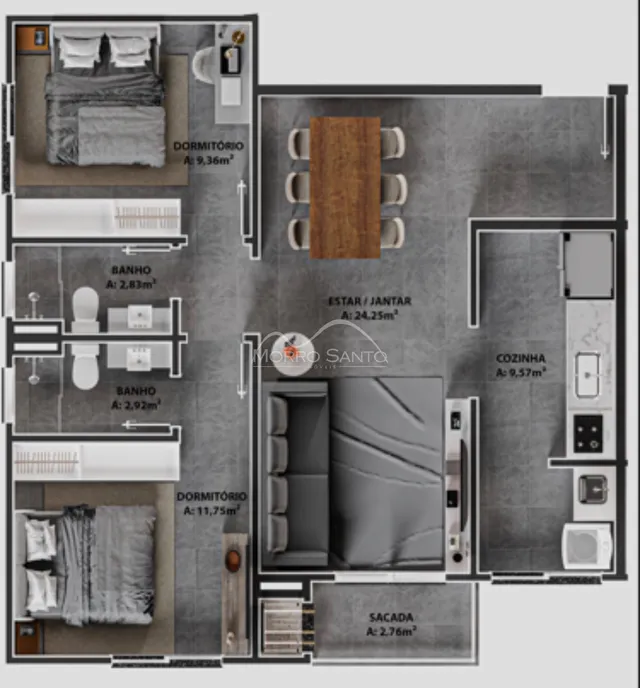 Apartamento com 1 dormitório, foto 4