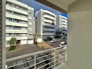 Vista externa de um conjunto de edifícios residenciais em Lajeado, Brasil.