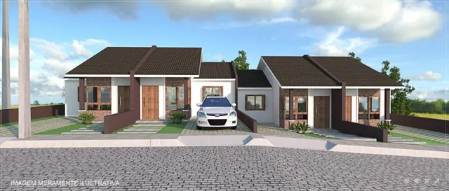 Casa geminada com 2 dormitórios