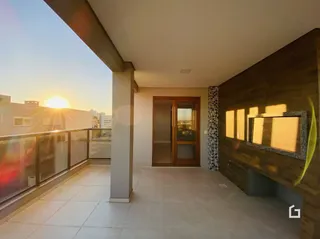 Vista da varanda de uma propriedade em Lajeado, Brasil.