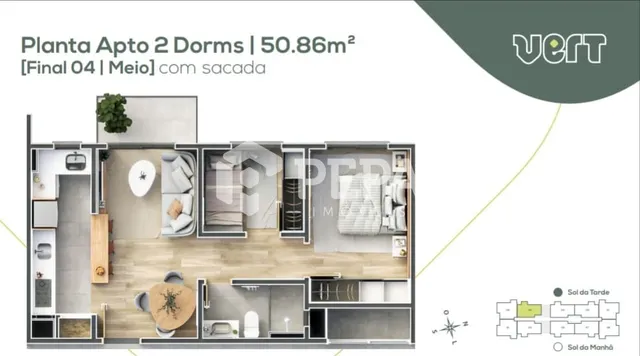 Apartamento com 2 dormitórios, foto 5