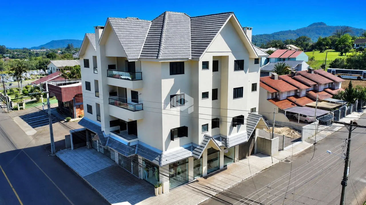 Fachada de um imóvel residencial em Lajeado, Brasil.