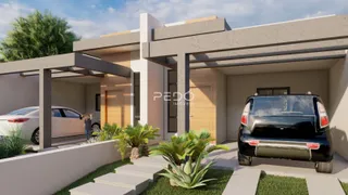 Fachada de uma residência moderna em Lajeado, Brasil.