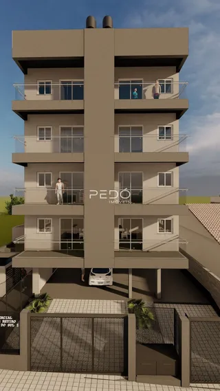 Fachada de um prédio residencial em Lajeado, Brasil.