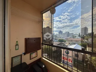 Vista da janela de um imóvel em Lajeado, Brasil.
