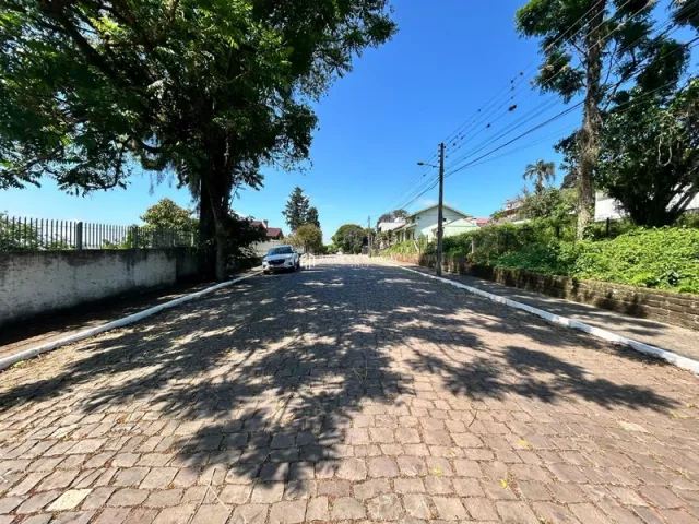 Vista da estrada de acesso de uma propriedade em Lajeado, Brasil.