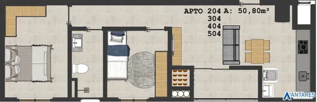 Apartamento com 2 dormitórios, foto 2