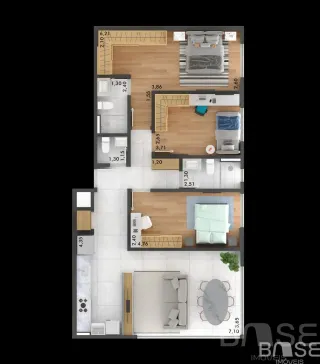 Apartamento com 3 dormitórios, foto 4
