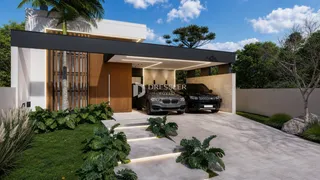 Fachada moderna de uma residência em Lajeado, Brasil.