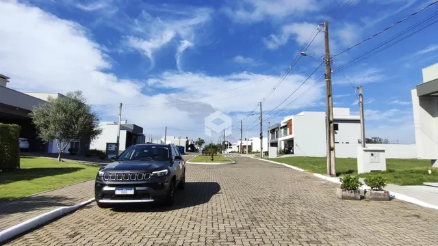 Vista da fachada de uma residência em Lajeado, Brasil.