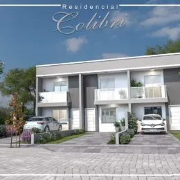 Fachada de um edifício residencial moderno em Lajeado, Brasil.