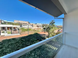 Vista da paisagem de Lajeado a partir de uma varanda.