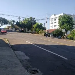Vista da rua em Lajeado, Brasil.