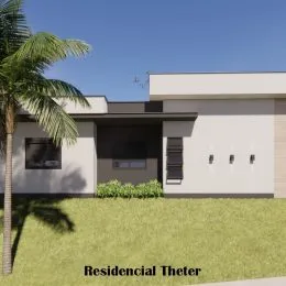 Fachada externa de uma residência em Lajeado, Brasil.