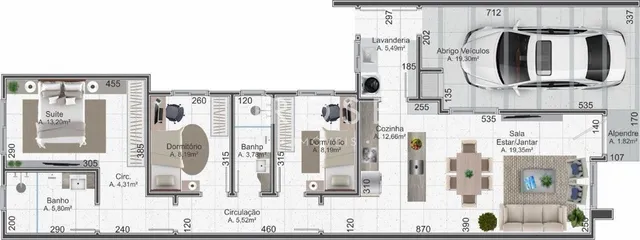 Casa geminada com 3 dormitórios, foto 2