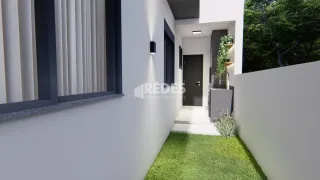 Fachada moderna de uma residência em Lajeado, Brasil.