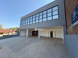 Fachada moderna de um imóvel em Lajeado, Brasil.