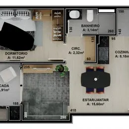 Apartamento com 1 dormitório, foto 35