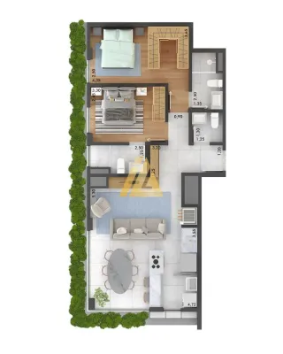 Apartamento com 1 dormitório, foto 43
