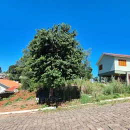 Vista externa de uma área com vegetação e terreno em Lajeado, Brasil.