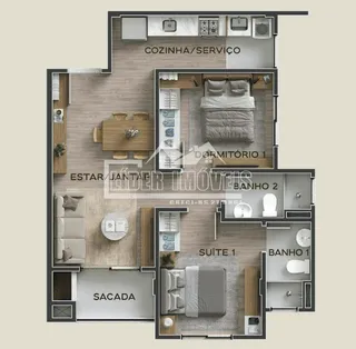 Apartamento com 2 dormitórios, foto 21