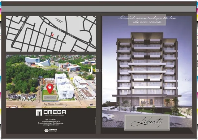 Fachada de um prédio residencial em Lajeado, Brasil.