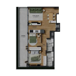 Apartamento com 2 dormitórios, foto 18