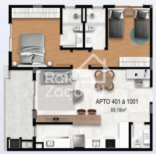 Apartamento com 2 dormitórios, foto 6