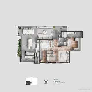 Apartamento com 3 dormitórios, foto 6