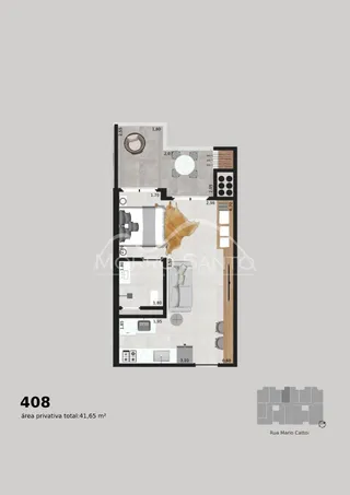Apartamento com 1 dormitório, foto 11