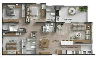 Apartamento com 3 dormitórios, foto 15