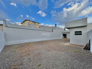 Fachada de uma propriedade moderna em Lajeado, Brasil.