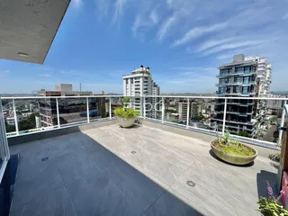 Vista panorâmica de uma varanda com vista para a cidade em Lajeado.
