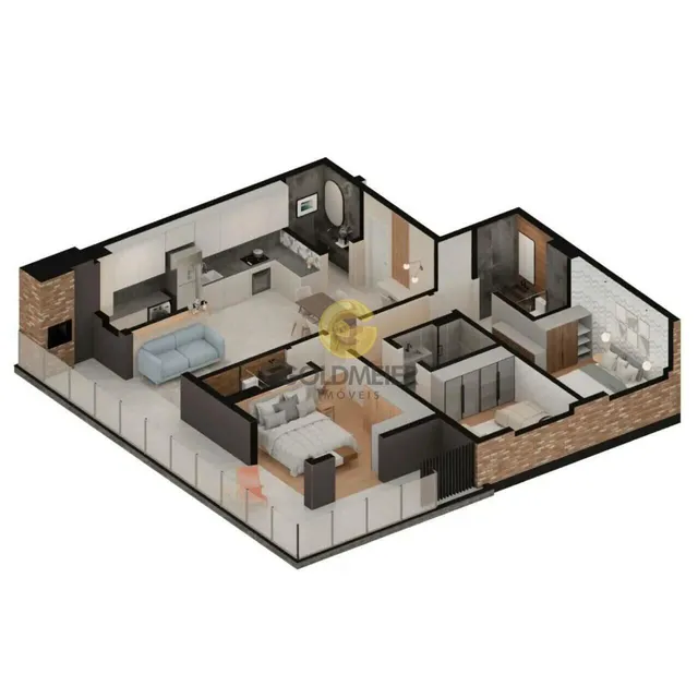 Apartamento com 3 dormitórios, foto 4