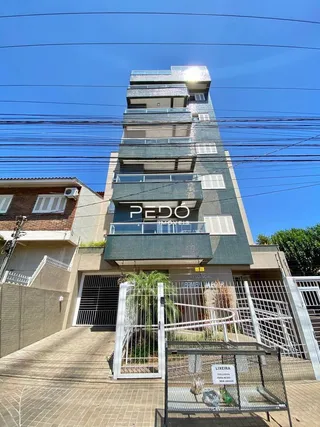 Fachada de um prédio residencial em Lajeado, Brasil.