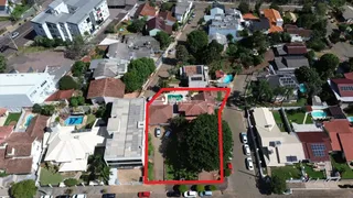 Vista aérea de uma área residencial em Lajeado, Brasil.