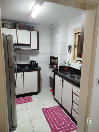 A cozinha de uma propriedade em Lajeado, Brasil.